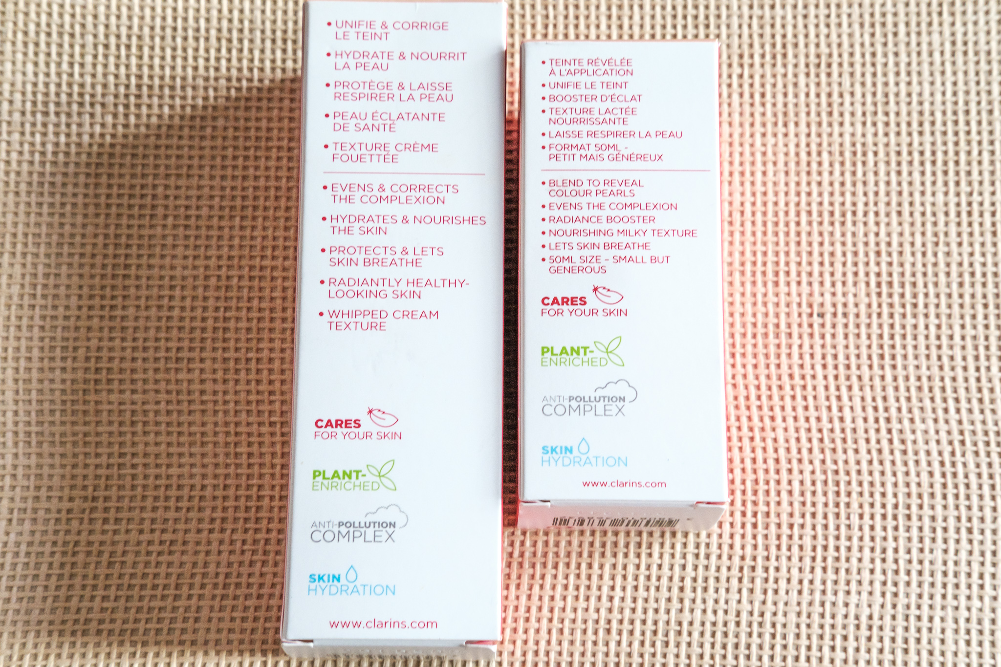 Clarins Milky Boost and Milky Boost Cream