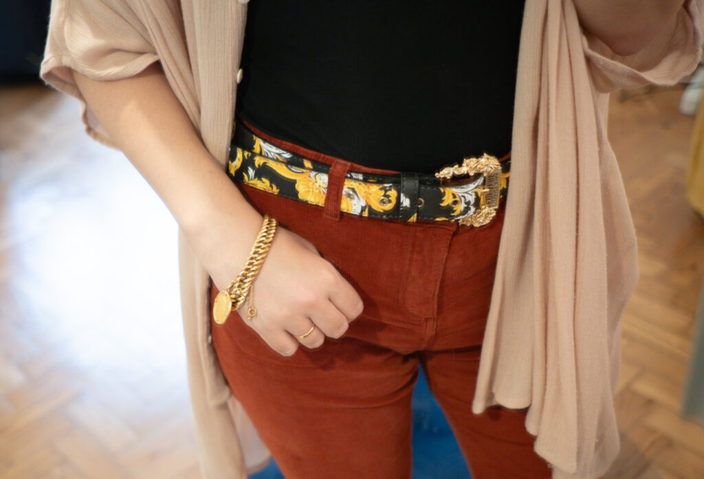 versace jeans baroque belt